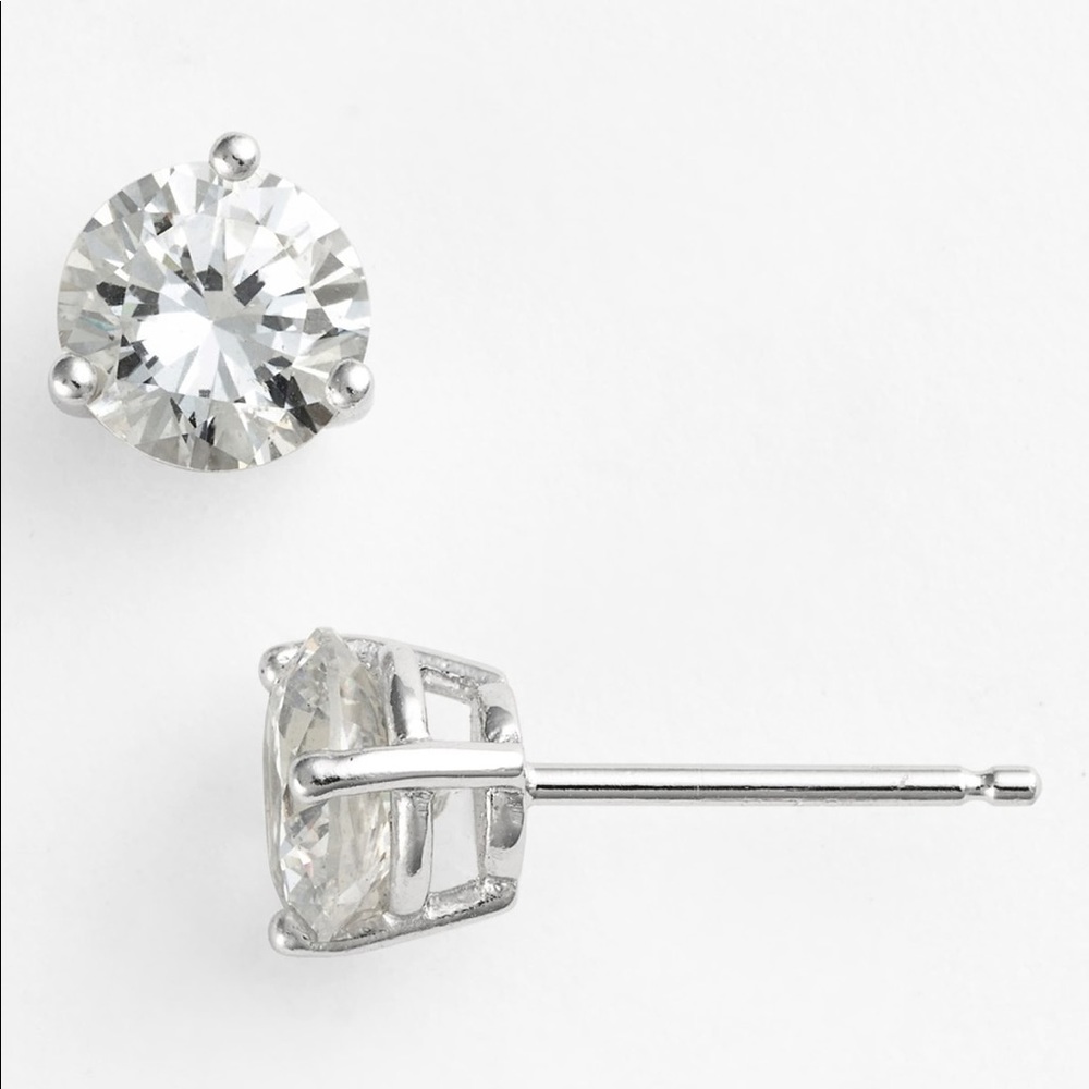 Nordstrom 2 ct tw Cubic Zirconia Stud Earrings